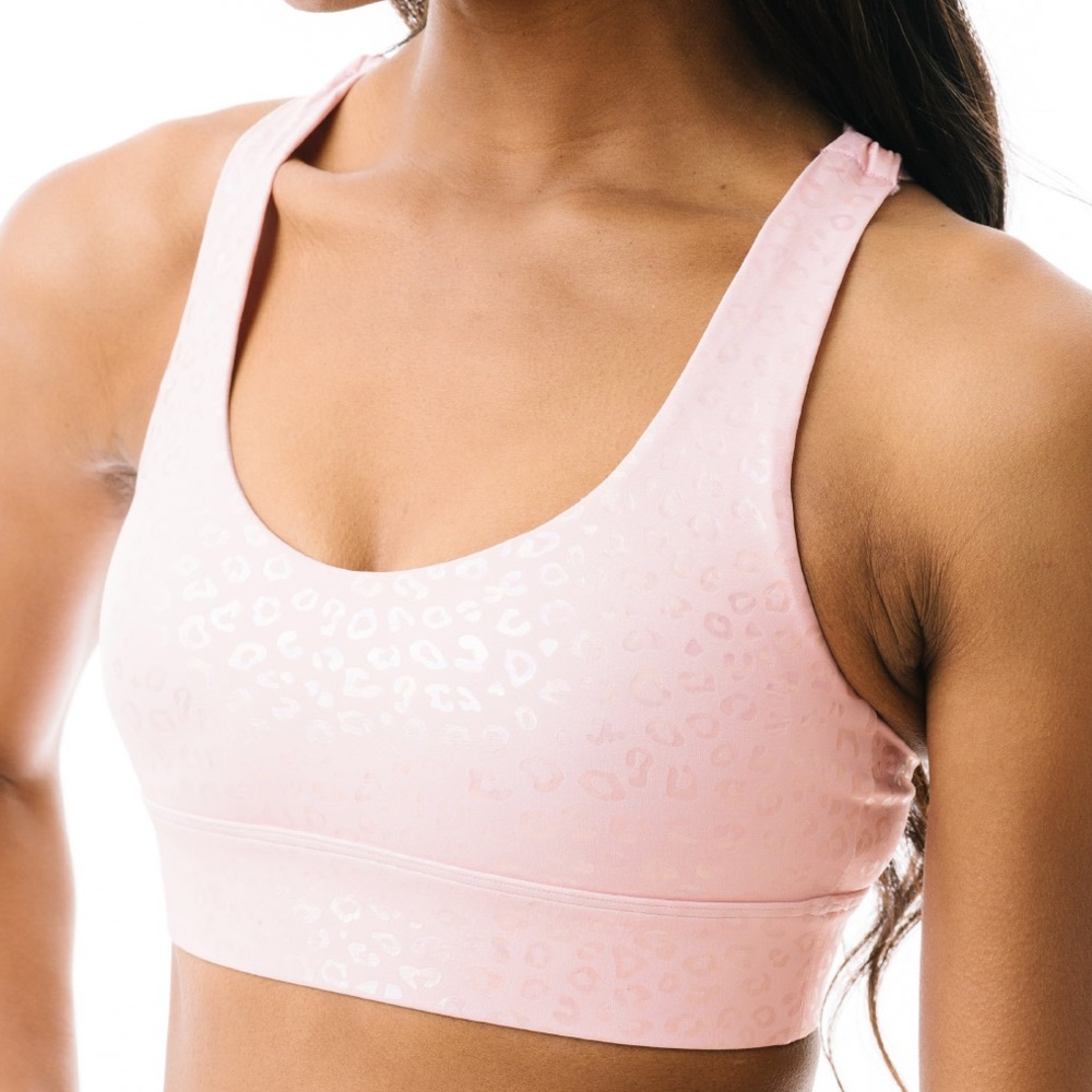 Pink Leopard Unicorn Light n Tight Strappy Bra